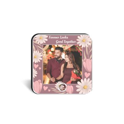Birthday Gift for Wife Husband Girlfriend Boyfriend Personalized Musical Fridge Magnet with Custom Photo and Song Memory Couple Photo Fridge Magnet